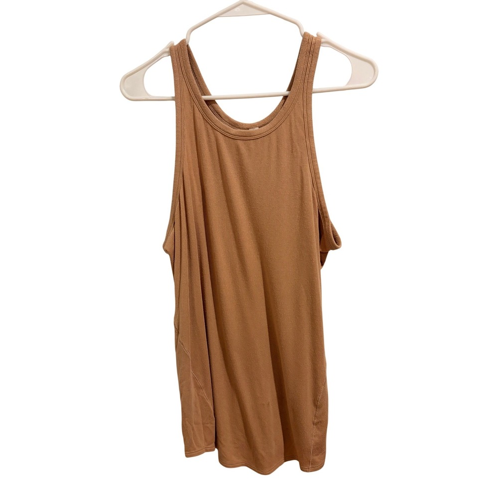 Lululemon Tan Ribbed Tank Top Racerback Athletic Casual Women Size 10